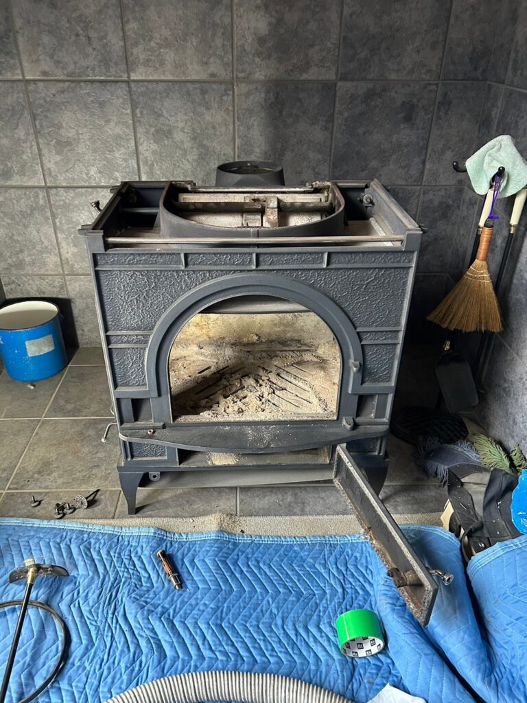 ストーブメンテナンス前