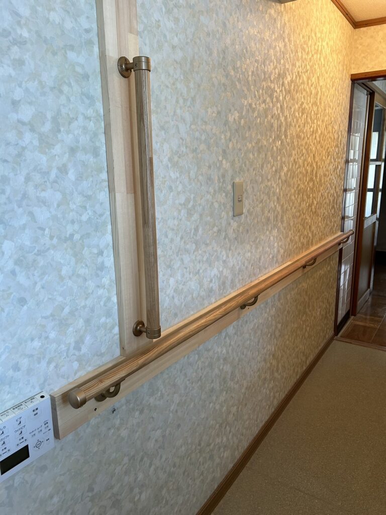 手すり設置工事後