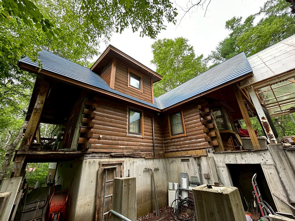 菅平T様邸屋根外壁塗装工事前1