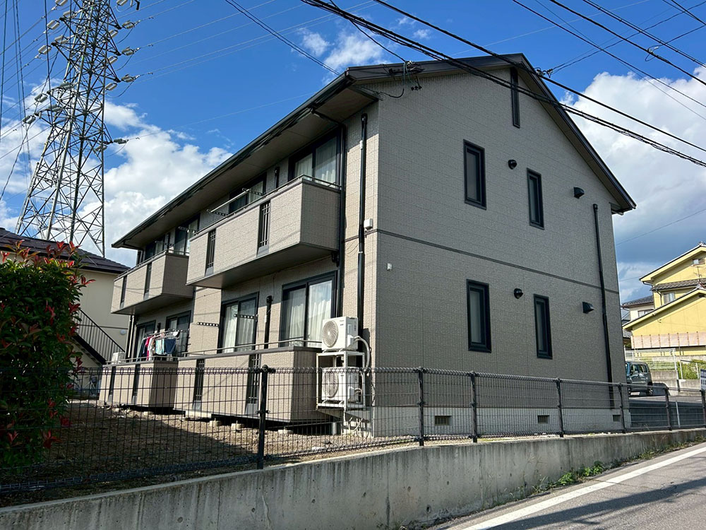 アパート屋根外壁塗装工事後2