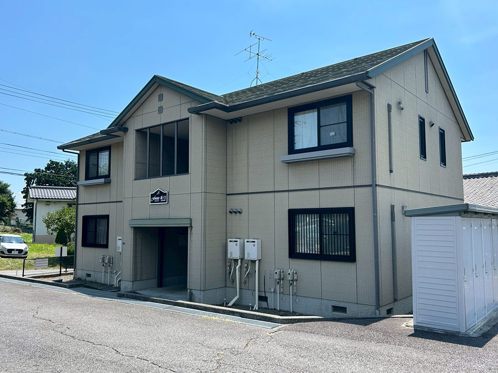 アパート屋根外壁塗装工事前1