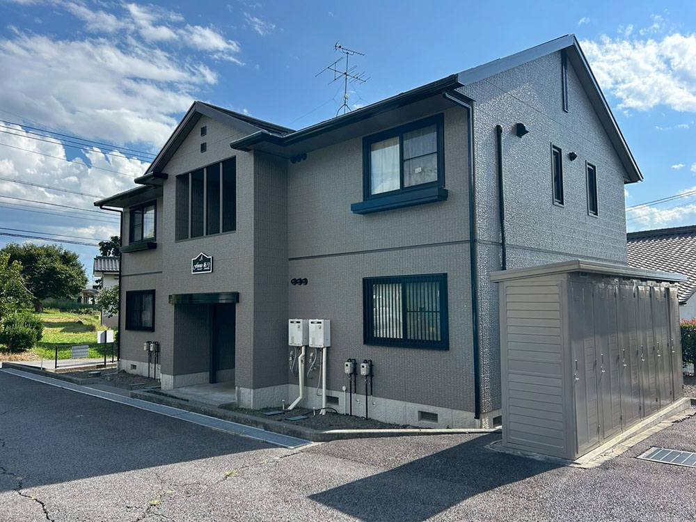 アパート屋根外壁塗装工事後1